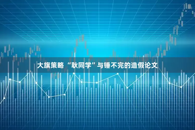 大旗策略 “耿同学”与锤不完的造假论文